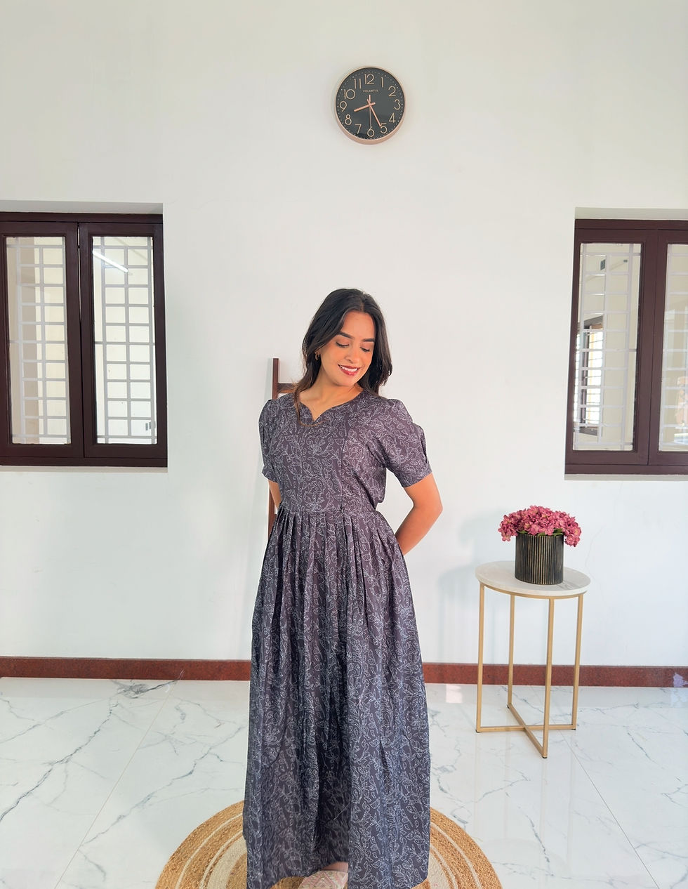 Thumbnail: Vinisha  Soft Cotton Blend Dress   FEEDING (With Zip)