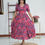 Thumbnail: Theju F Pure Cotton Dress   FEEDING (With Zip)