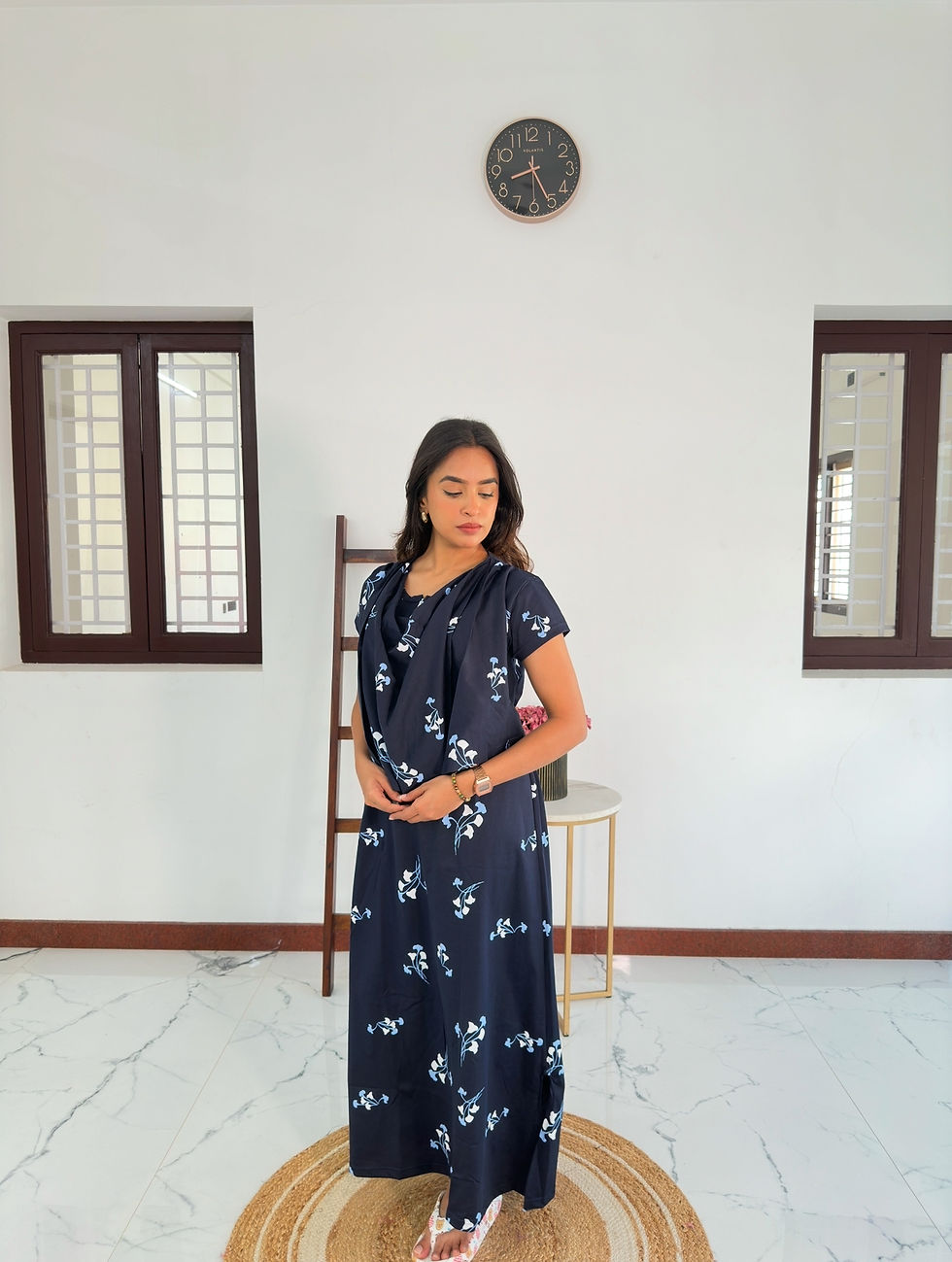 Thumbnail: Hannah  DUPPATA MODEL WITH CENTRE ZIP - Full Length FEEDING DRESS