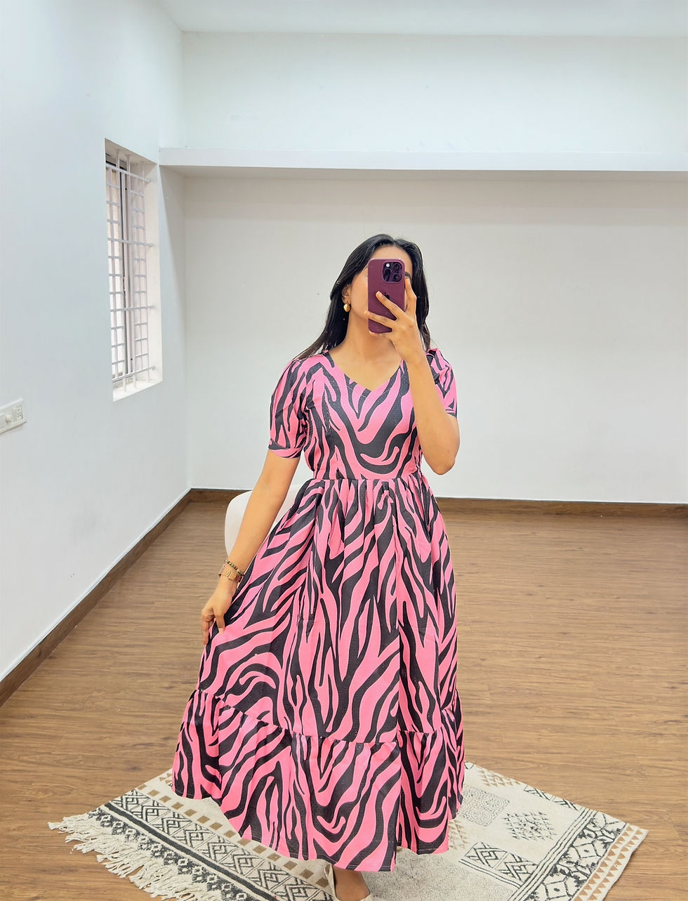 Thumbnail: Vega Soft Cotton Blend  Dress   FEEDING (With Zip)