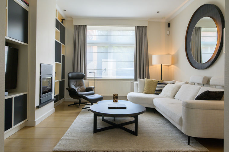 Miroir rond lumineux