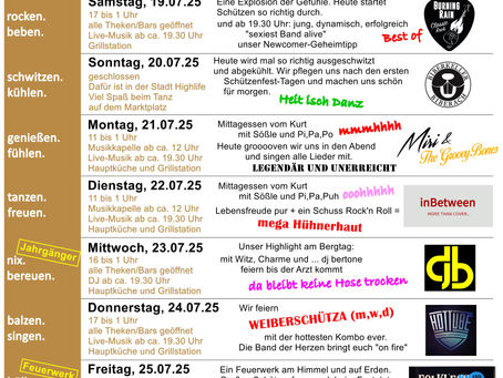 Schützenfest vom 18.07. - 27.07.2025