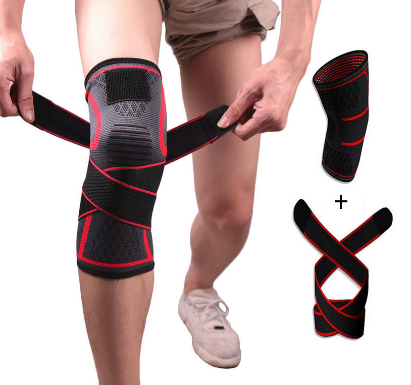Thumbnail: Compression band knitted sports kneepad