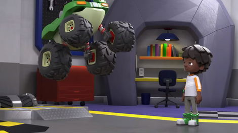 GGG: Main floor. Desk, wrench feature, and lift
