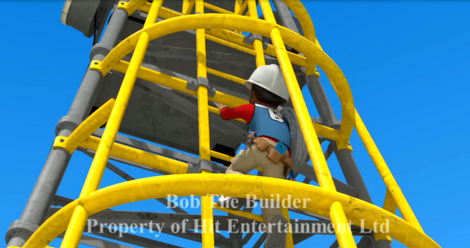 Cell phone tower detail, ladder