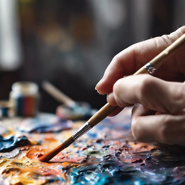 hand of artist painting with a paint brush. close up.jpg