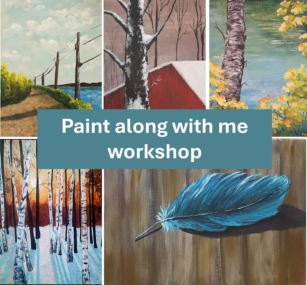 Paint along with me workshop - 2.5 hours