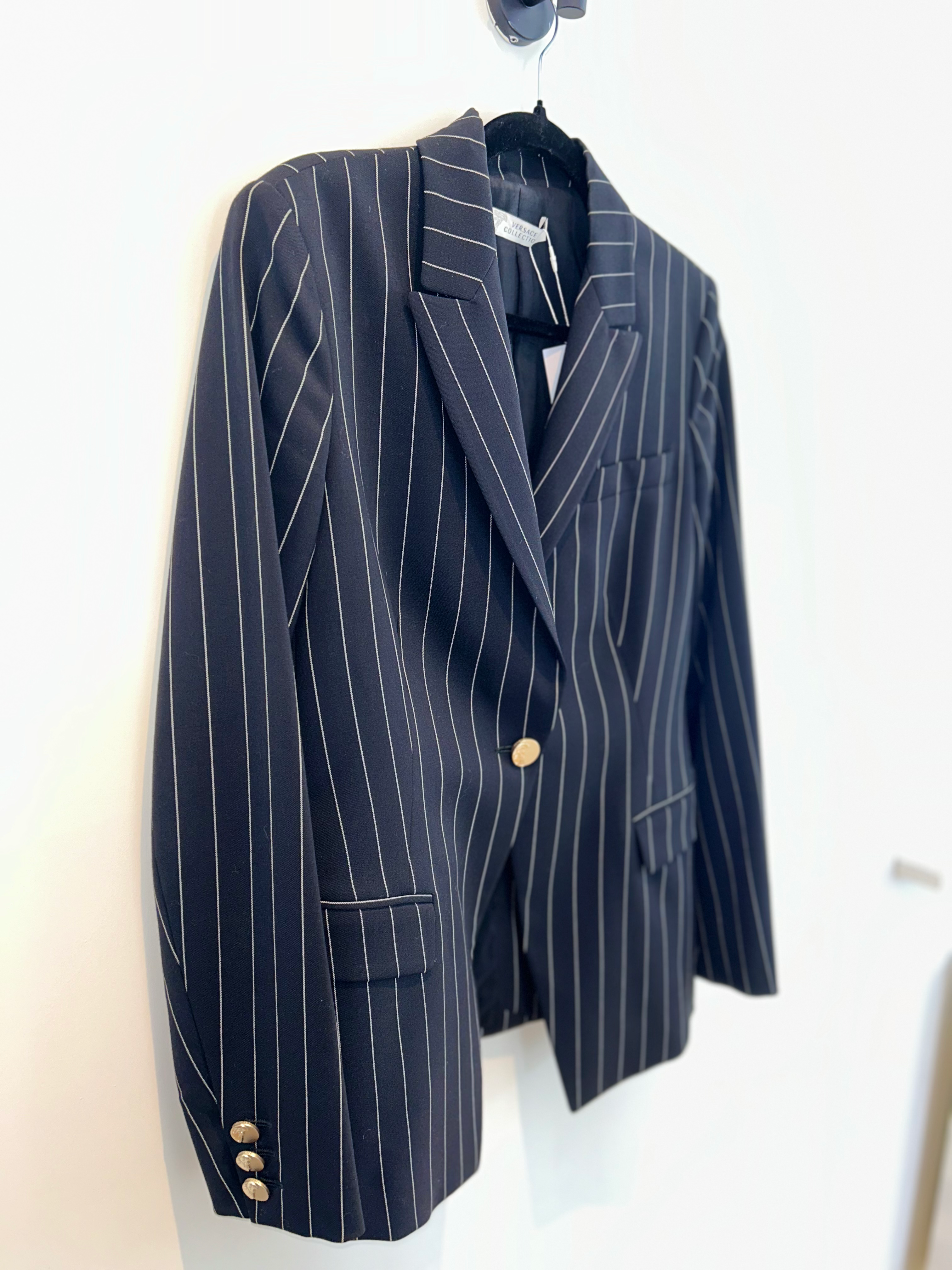 Vintage Versace Pinstripe Suit with Matching Trousers