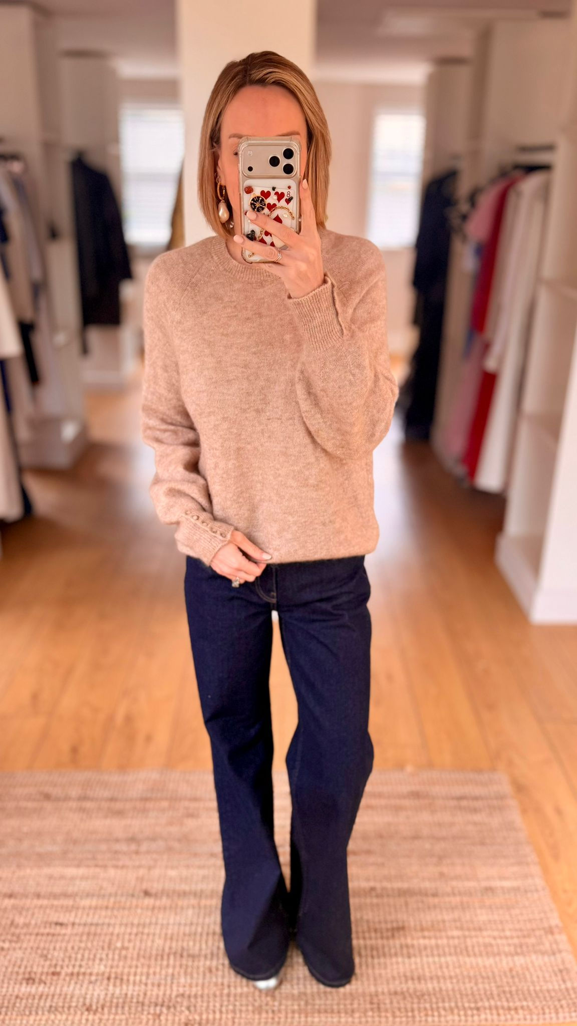 Sezane Soft Knit Camel Jumper