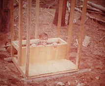benningtonauthor.com building the outhouse