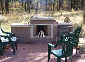 benningtonauthor.com home-built outdoor fireplace