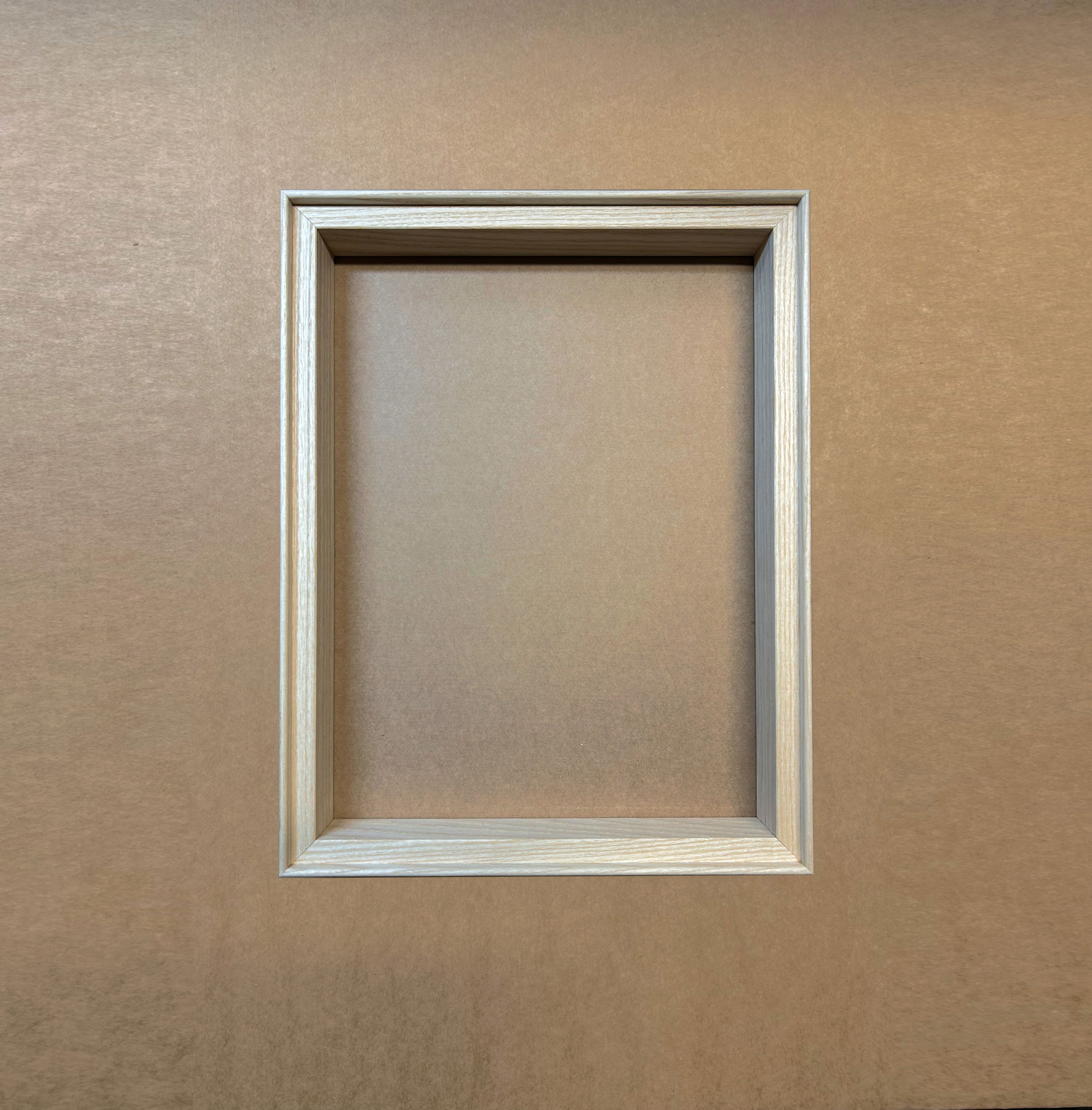 Made to Order// Unfinished Deep Ash Floating Picture Frame