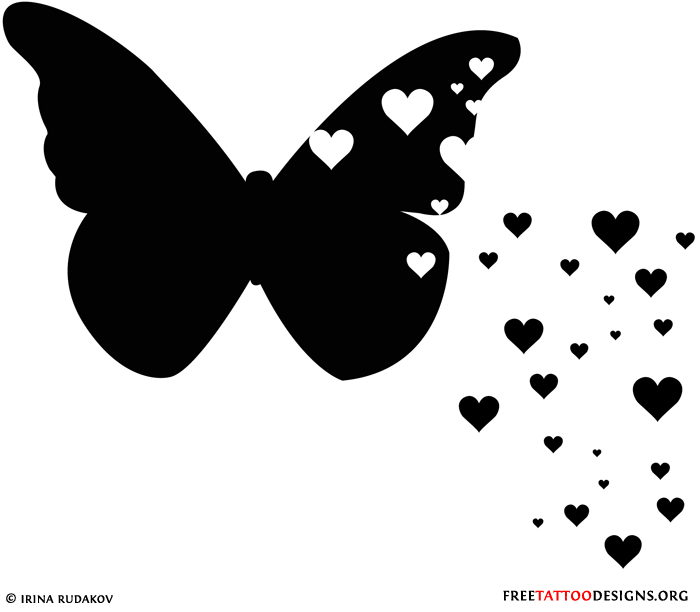 butterfly-hearts-tattoo
