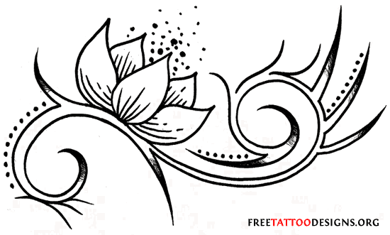 tribal-lotus-tattoo