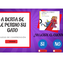 COMPRENSIÓN: A BERTA SE LE PERDIÓ SU GATO