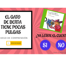 COMPRENSIÓN: EL GATO DE BERTA TIENE POCAS PULGAS