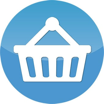 Grocery basket icon