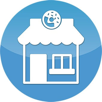 Bakery building icon