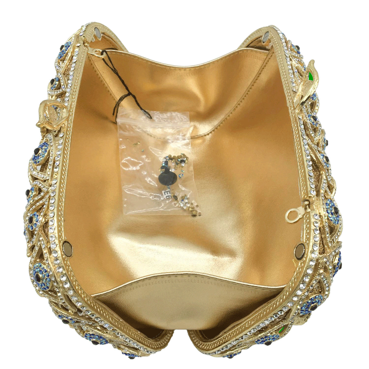 Boutique De FGG (in stock) Evil Eye Women Crystal Clutch Evening Minaudiere Bags