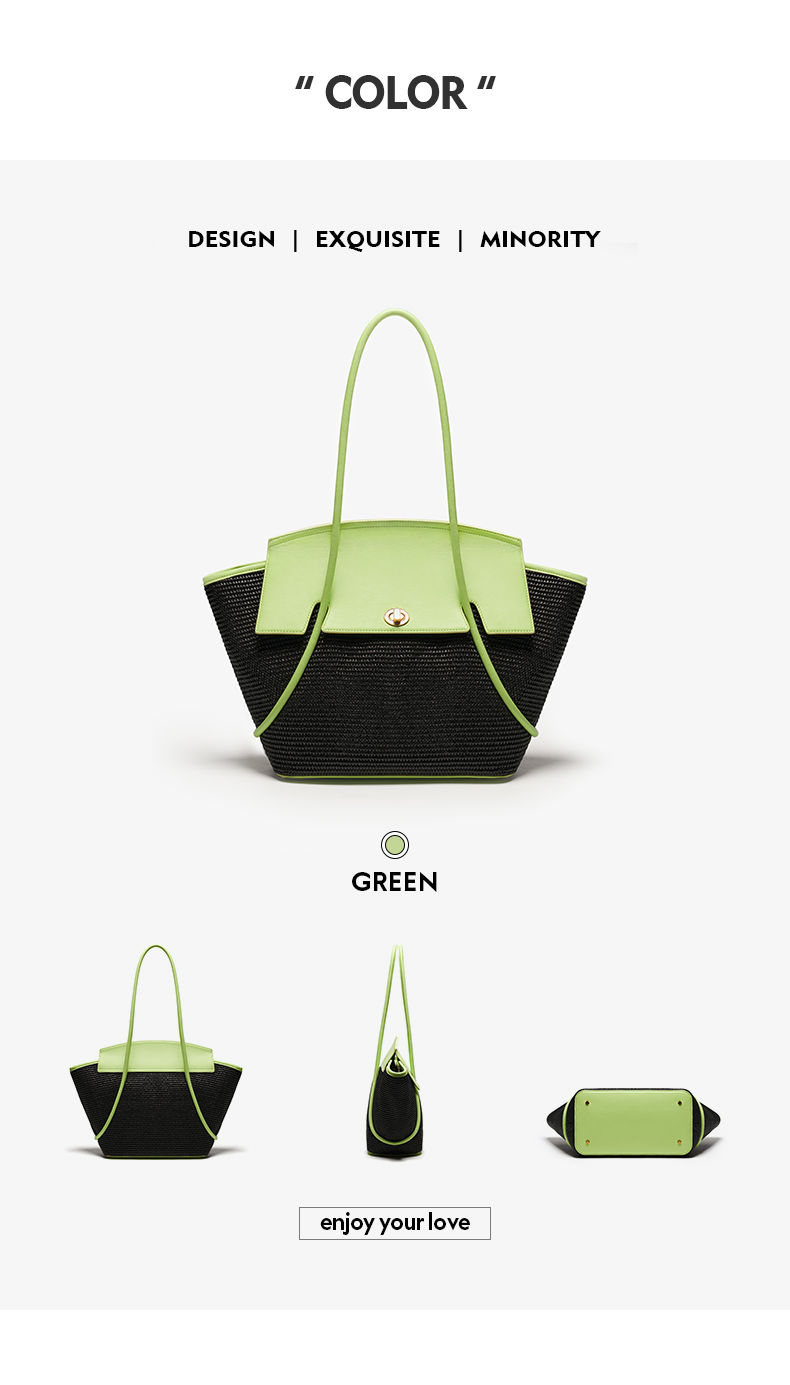 BAFELLI 2025 NEW WOMEN'S CASUAL TOTE BEACH BAG LARGE TRAVEL PURSE LUXURY DESIGNE