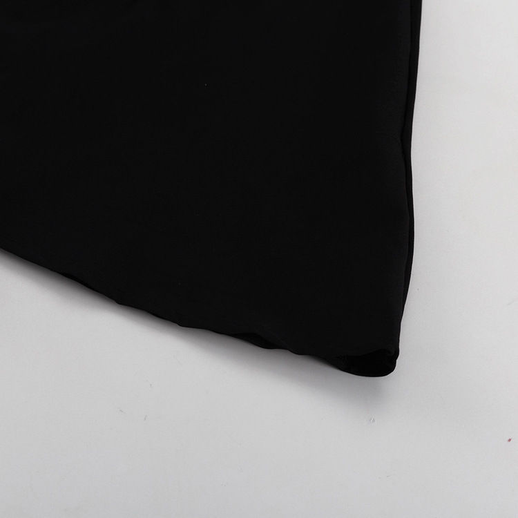 Women Elegant Doll Collar Mini Dress Casual V-neck Full Puffed Sleeve Waist Cinc
