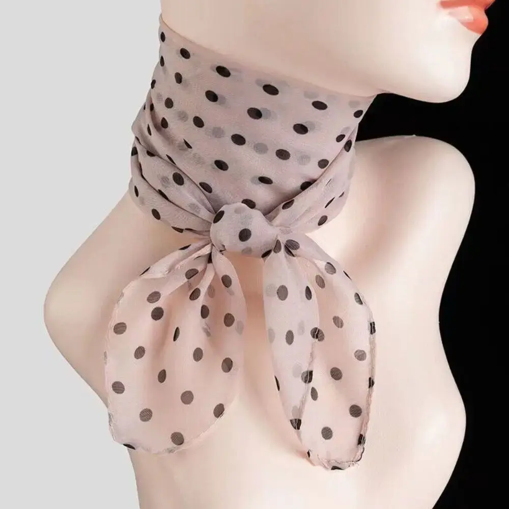 Chiffonschal mit Polka-Dots
