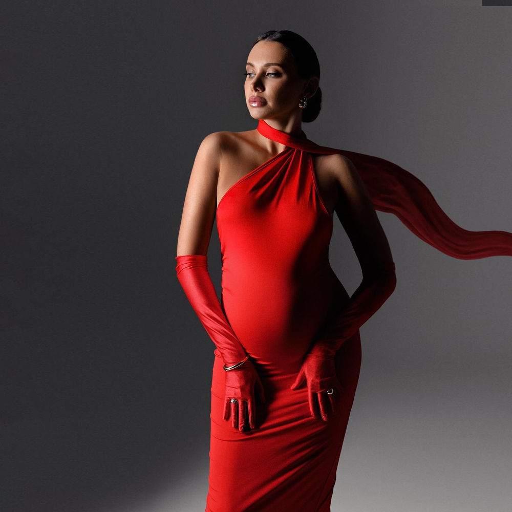 Evening Backless Maternity Dress