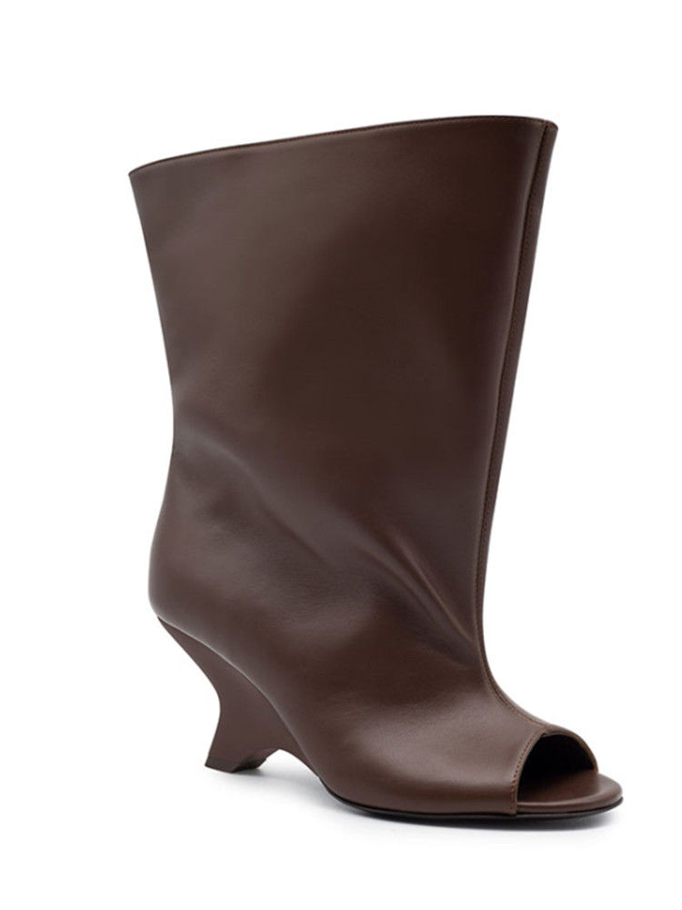 Unique Knee Length Wide Tube Boots