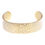 Thumbnail: 3/4 Inch Hammered Cuff in Gold or Silver