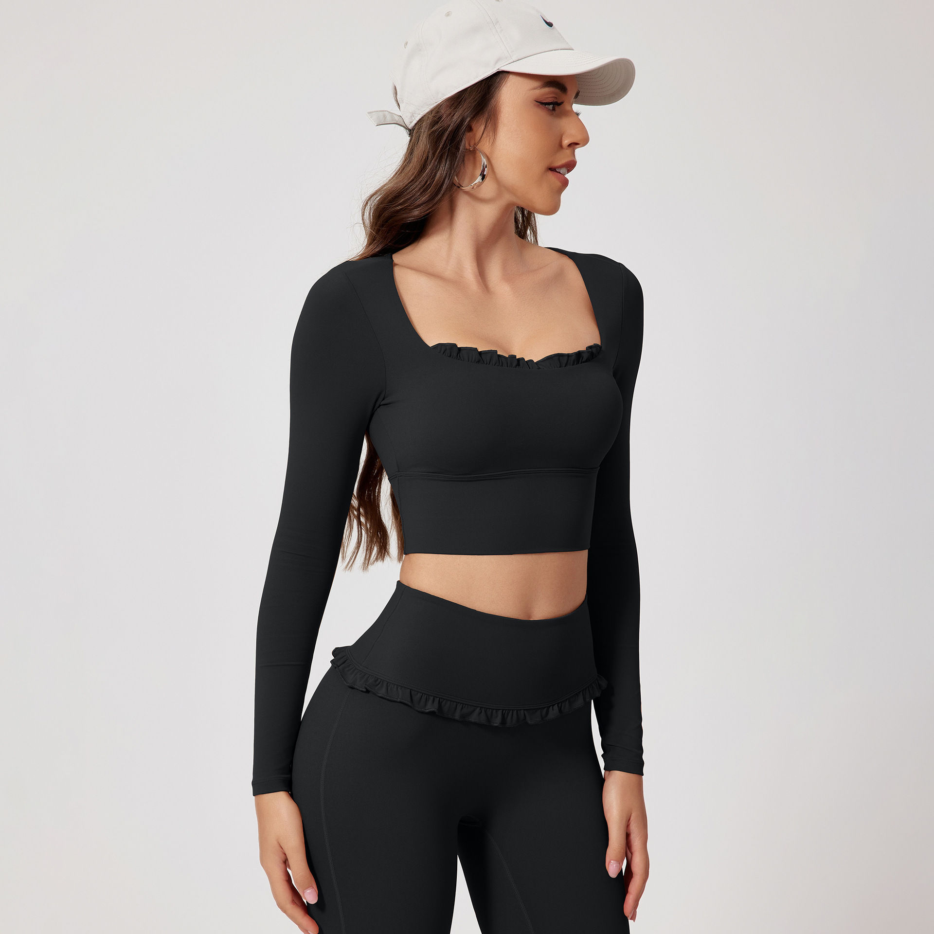 Ruffle Legging Workout Set