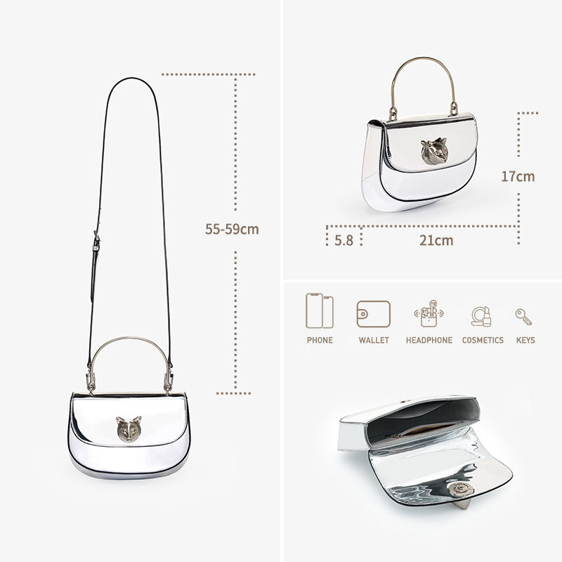 BAFELLI 2025 NEW WOMEN'S HANDBAG CAT EVENING PURSE LUXURY BRAND DESIGNER STYLE F