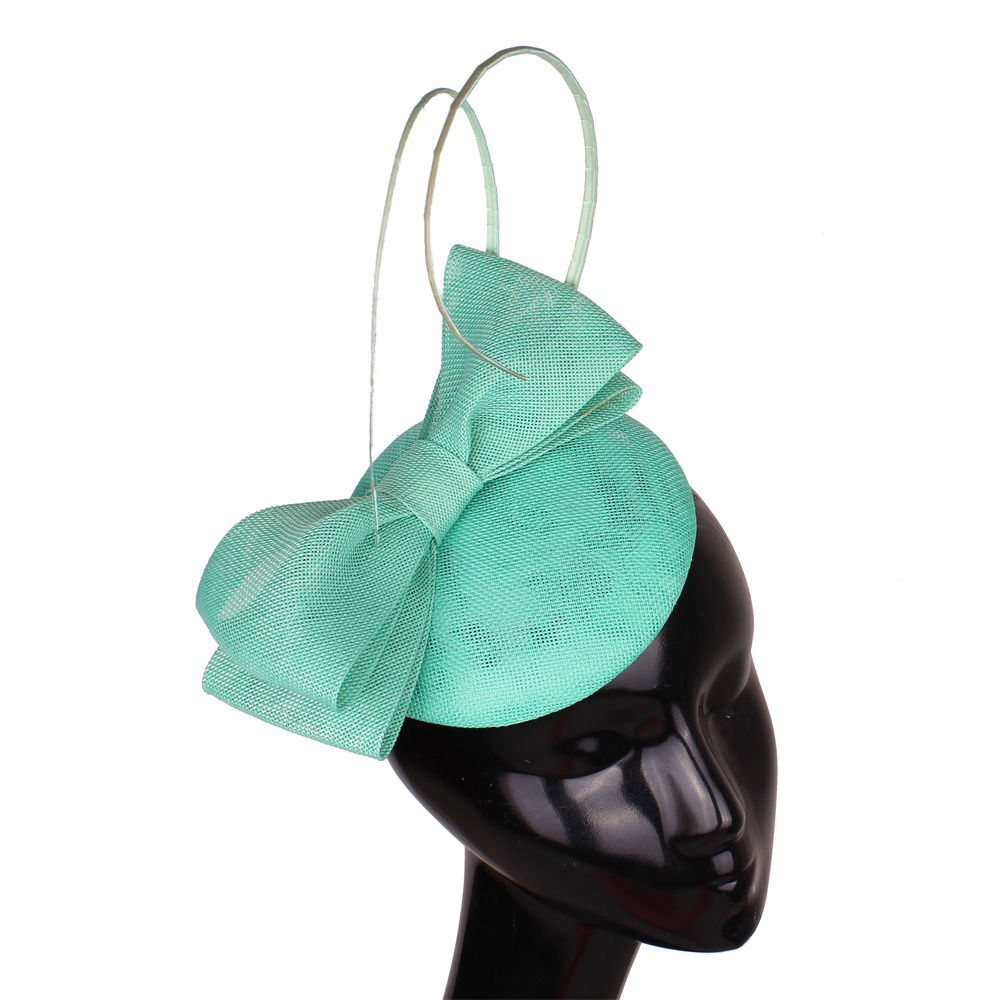 New Wedding Bride Hat Bow Design Women Party Fascinator Hat Bridal Prom Marriage