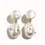 Thumbnail: Natural Freshwater Pearl Earrings Baroque Large Pearl