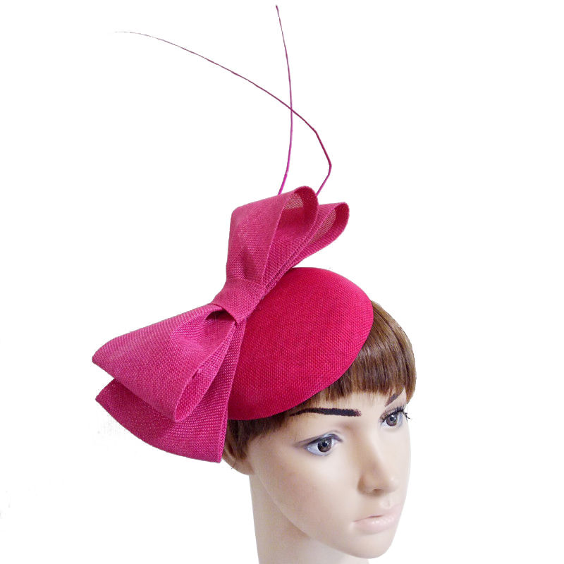 New Wedding Bride Hat Bow Design Women Party Fascinator Hat Bridal Prom Marriage