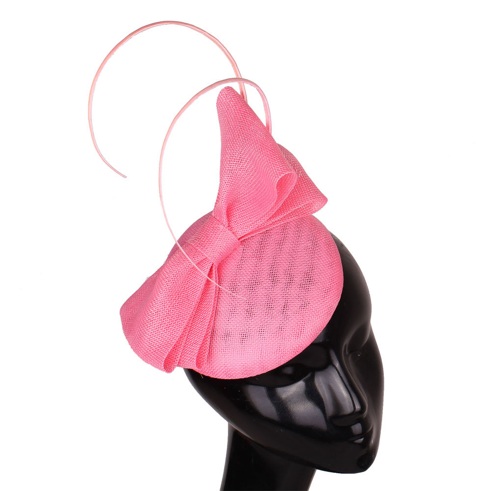 New Wedding Bride Hat Bow Design Women Party Fascinator Hat Bridal Prom Marriage