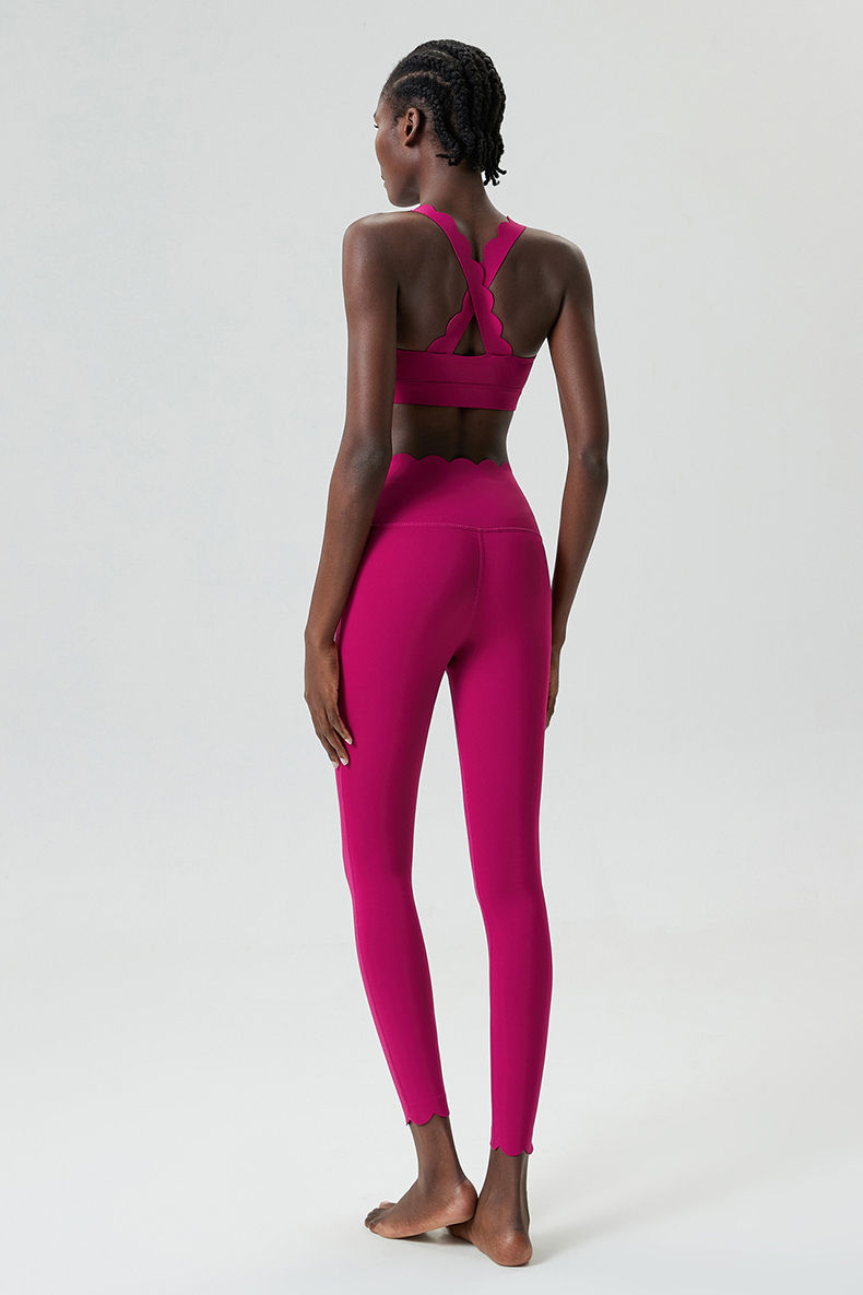 Solid Color Gym Suit Two Pieces