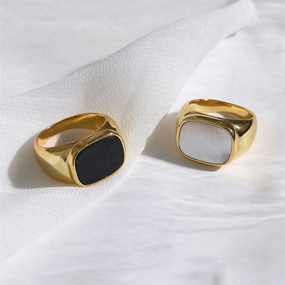 Square Rings Chunky Rings with Inly