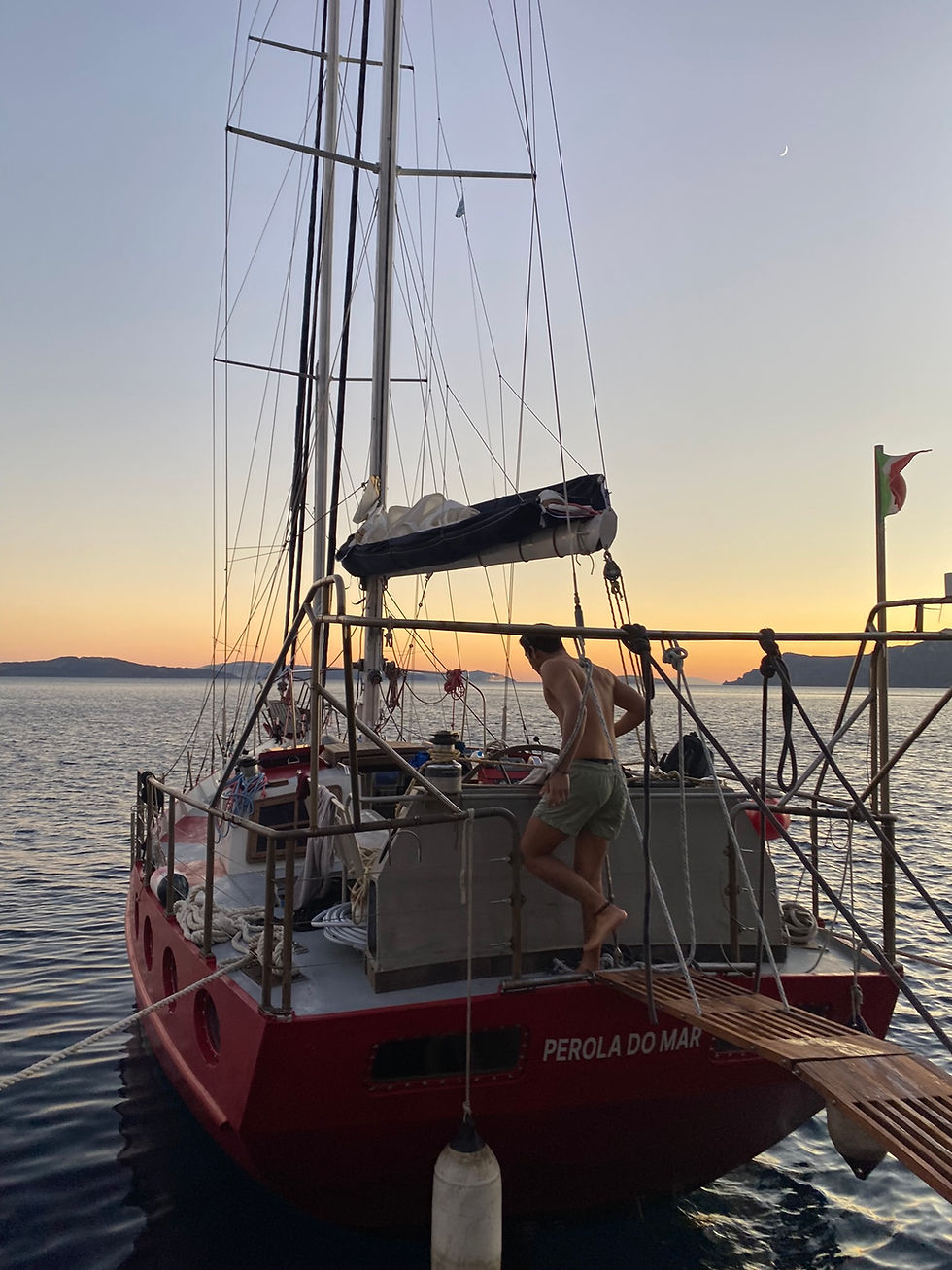 Sailing across Greek Islands
