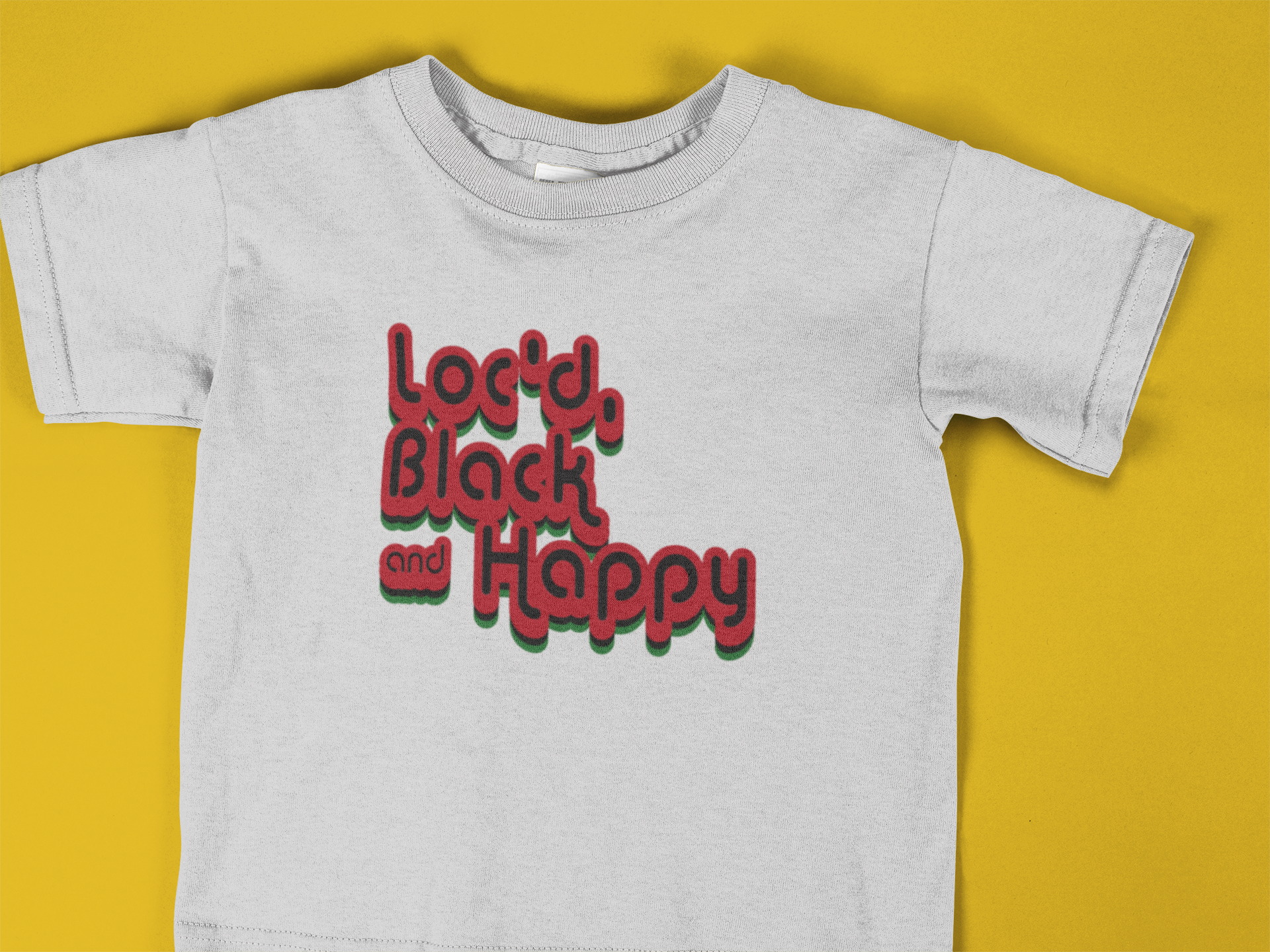 Kids Locd, Black, Happy T-Shirt
