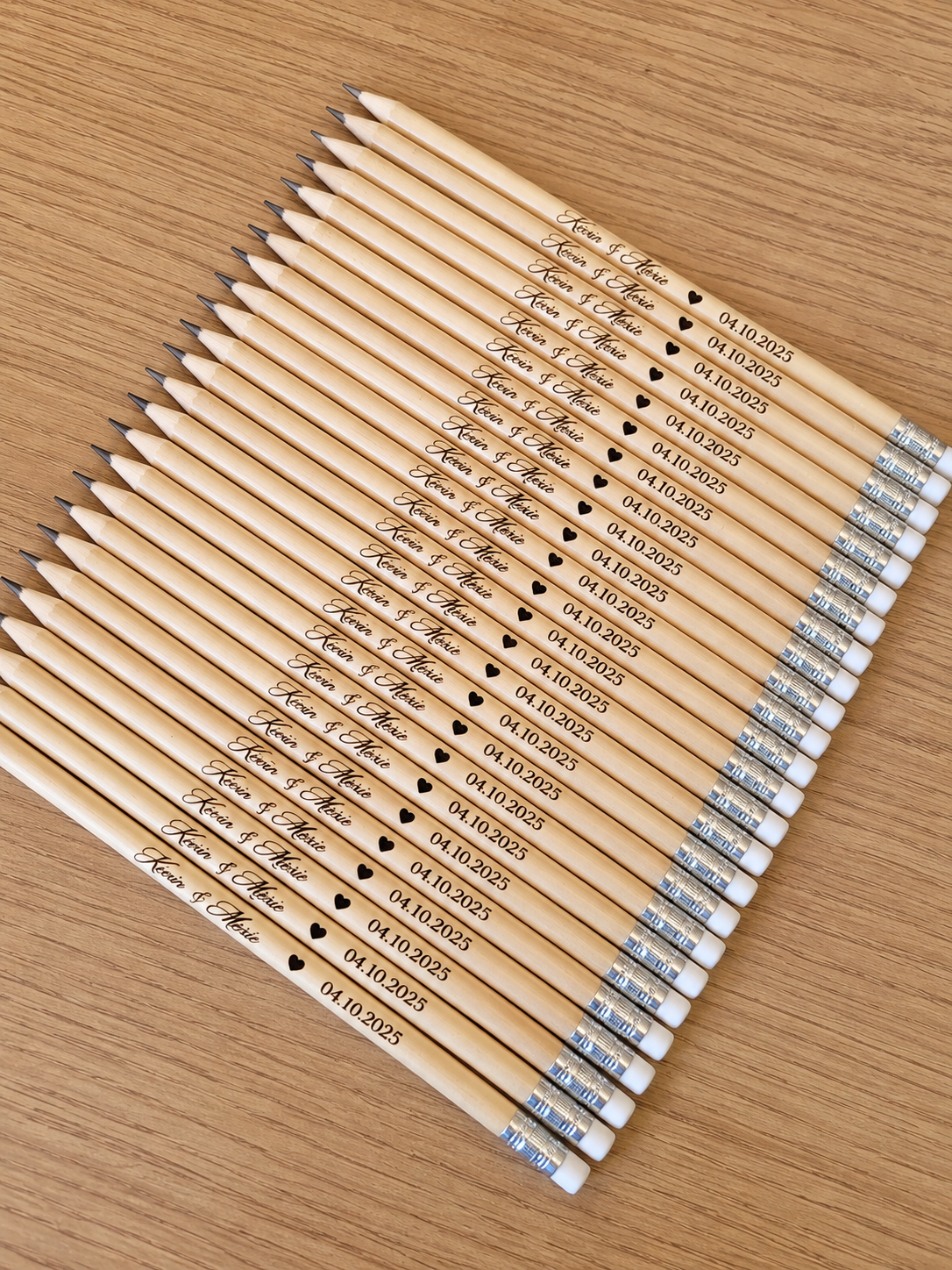 Crayons à papier personnalisés - Lot de 10