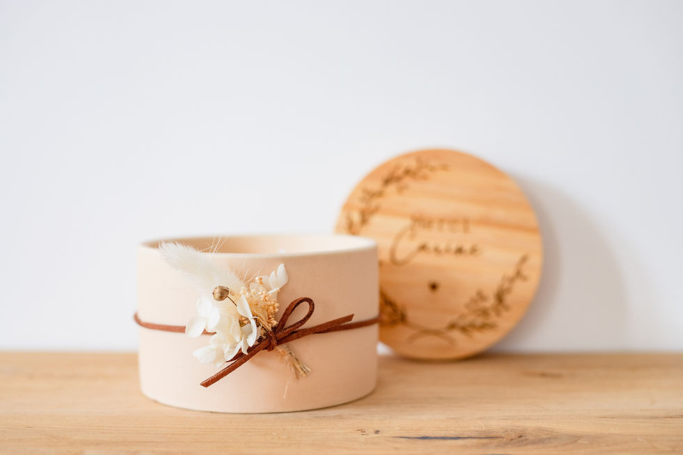 Miniature : Bougie personnalisée - Bois