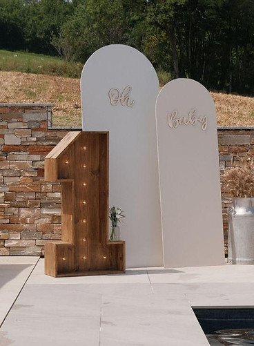 chiffre lumineux geant anniversaire 1 an