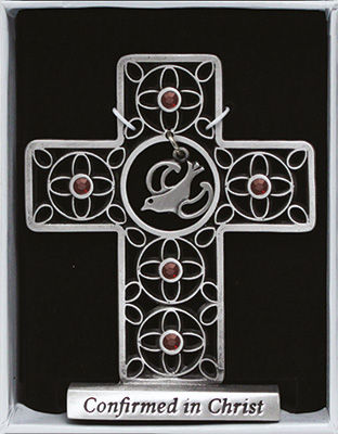 Pewter Standing Cross - Confirmation