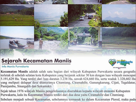 Sejarah Singkat Kecamatan Maniis