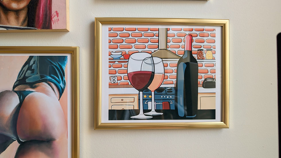 Thumbnail: "Drink Wine"Print