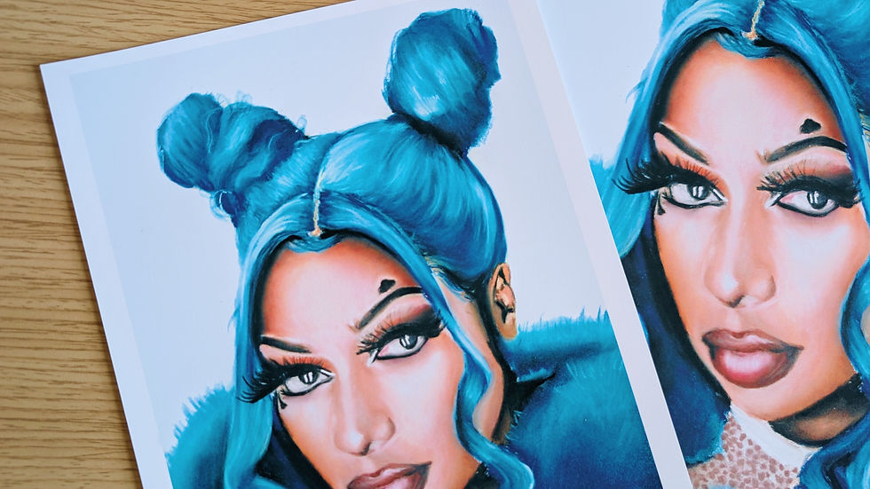 Thumbnail: Megan Thee Stallion Wall Art, Megan Thee Stallion Art Print, Hip Hop Wall Art, Music Wall Art