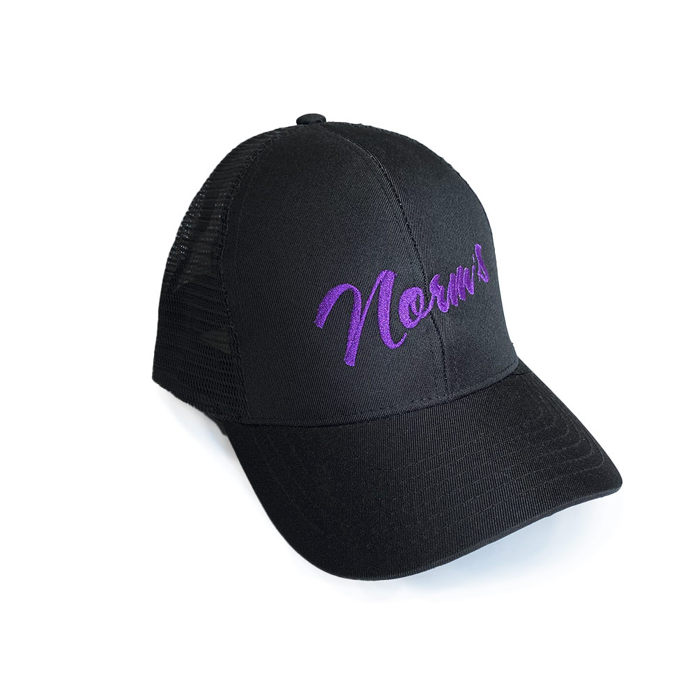 Norm's Snapback Trucker Hat (Purple and Black)