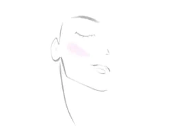 Watercolour drawing of a face