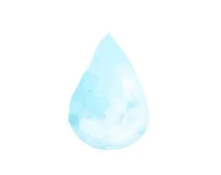 Watercolour drawing of a water drop