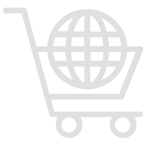 Shopping cart with globe inside, symbolizing global online shopping Anotag.ai